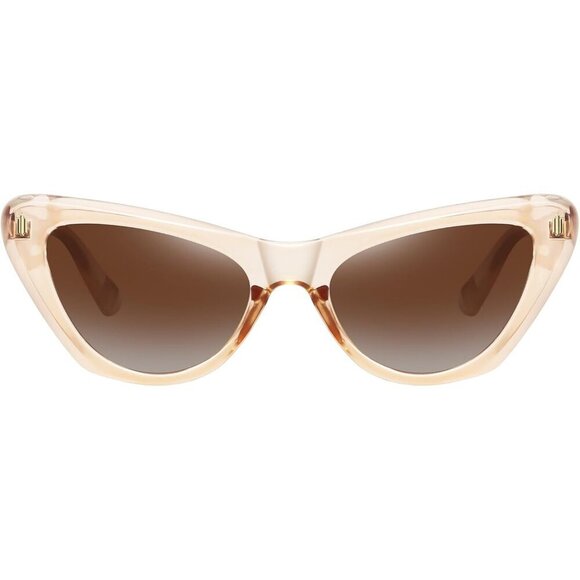 🆕Women Brown Trendy Retro Cat Eye Classic Stylish Shades Designer Sunglasses - Picture 1 of 6